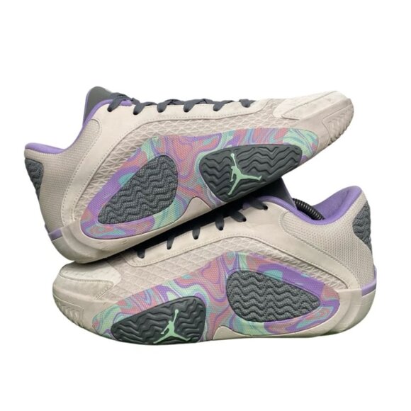 Nike Jordan Tatum 2 Sidewalk Chalk Athletic Basketball Shoes Men’s Size 9 FZ2202 - Picture 2 of 7